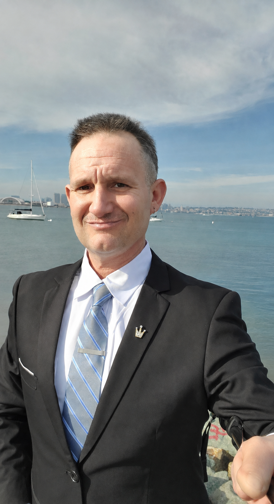 Gabriel Royall at the San Diego waterfront